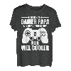 Herren Gamer Papa Zocken Vater Vatertag Konsole Geschenk T-Shirt