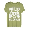 Herren Gamer Papa Zocken Vater Vatertag Konsole Geschenk T-Shirt