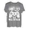 Herren Gamer Papa Zocken Vater Vatertag Konsole Geschenk T-Shirt
