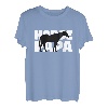 Pferd Papa Geschenk für Pferdeliebhaber Tier Vater Pferd Papa T-Shirt
