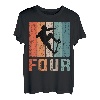 Retro-Skateboard, 4. Geburtstag, Jungen, Kinder, 4 Jahre T-Shirt