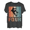 Retro-Skateboard, 4. Geburtstag, Jungen, Kinder, 4 Jahre T-Shirt