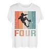 Retro-Skateboard, 4. Geburtstag, Jungen, Kinder, 4 Jahre T-Shirt