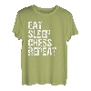 Eat Sleep Chess Lustiges Weihnachts Geschenk Schach Shirt T-Shirt
