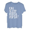 Eat Sleep Chess Lustiges Weihnachts Geschenk Schach Shirt T-Shirt