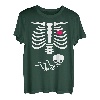 Halloween Schwangere Skelett Rock Baby T-Shirt