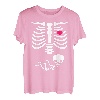 Halloween Schwangere Skelett Rock Baby T-Shirt
