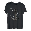 ANKER KETTE MÖWEN Geschenk Idee Bild Spruch Küste Hafen Meer T-Shirt