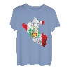Peru Karte Umriss Peruanische Flagge Peruaner Peru Reise T-Shirt