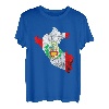 Peru Karte Umriss Peruanische Flagge Peruaner Peru Reise T-Shirt