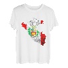 Peru Karte Umriss Peruanische Flagge Peruaner Peru Reise T-Shirt