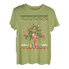Flamingo Xmas Outfit Christmas Weihnachten Weihnachtsbaum T-Shirt