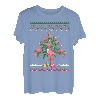 Flamingo Xmas Outfit Christmas Weihnachten Weihnachtsbaum T-Shirt