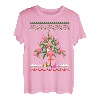 Flamingo Xmas Outfit Christmas Weihnachten Weihnachtsbaum T-Shirt