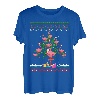 Flamingo Xmas Outfit Christmas Weihnachten Weihnachtsbaum T-Shirt
