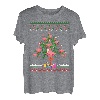 Flamingo Xmas Outfit Christmas Weihnachten Weihnachtsbaum T-Shirt