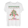 Flamingo Xmas Outfit Christmas Weihnachten Weihnachtsbaum T-Shirt