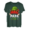 Herren Papa Elf Kostüm Familien Outfit Weihnachten Papa Pyjama Xmas T-Shirt