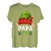 Herren Papa Elf Kostüm Familien Outfit Weihnachten Papa Pyjama Xmas T-Shirt
