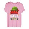 Herren Papa Elf Kostüm Familien Outfit Weihnachten Papa Pyjama Xmas T-Shirt
