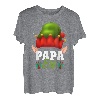 Herren Papa Elf Kostüm Familien Outfit Weihnachten Papa Pyjama Xmas T-Shirt