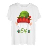 Herren Papa Elf Kostüm Familien Outfit Weihnachten Papa Pyjama Xmas T-Shirt