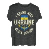 Unterstützen Sie die Ukraine Ich stehe mit dem Patrioten der ukrainischen Flagge T-Shirt