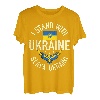 Unterstützen Sie die Ukraine Ich stehe mit dem Patrioten der ukrainischen Flagge T-Shirt