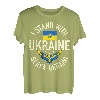 Unterstützen Sie die Ukraine Ich stehe mit dem Patrioten der ukrainischen Flagge T-Shirt
