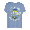 Unterstützen Sie die Ukraine Ich stehe mit dem Patrioten der ukrainischen Flagge T-Shirt