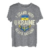 Unterstützen Sie die Ukraine Ich stehe mit dem Patrioten der ukrainischen Flagge T-Shirt