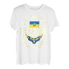 Unterstützen Sie die Ukraine Ich stehe mit dem Patrioten der ukrainischen Flagge T-Shirt