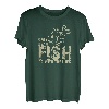 Spruch - Nur Tote Fische Schwimmen Mit Dem Strom - Fische T-Shirt