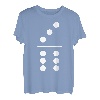 Fasching & Karneval - 3/6 Domino Stein Kostüm T-Shirt