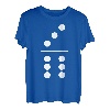Fasching & Karneval - 3/6 Domino Stein Kostüm T-Shirt