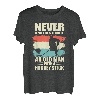 Herren Unterschätze niemals einen alten Mann Ice hockey T-Shirt