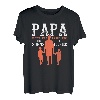Herren Papa Held Sohn Liebe Tochter Familie Zwillinge Geschwister T-Shirt