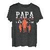 Herren Papa Held Sohn Liebe Tochter Familie Zwillinge Geschwister T-Shirt