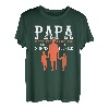Herren Papa Held Sohn Liebe Tochter Familie Zwillinge Geschwister T-Shirt