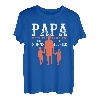 Herren Papa Held Sohn Liebe Tochter Familie Zwillinge Geschwister T-Shirt
