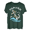 Herren Papitän - Papa Kapitän Vater Anker Papi Seefahrer Vatertag T-Shirt