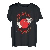 Kranich Rote Sonne Storch Tier Japan Origami Vogel Japanisch T-Shirt