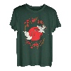 Kranich Rote Sonne Storch Tier Japan Origami Vogel Japanisch T-Shirt