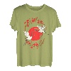 Kranich Rote Sonne Storch Tier Japan Origami Vogel Japanisch T-Shirt