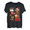 Love Monkey Weihnachtsbeleuchtung, LED, lustige Weihnachtsmannmütze, Weihnachten T-Shirt