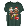 Love Monkey Weihnachtsbeleuchtung, LED, lustige Weihnachtsmannmütze, Weihnachten T-Shirt