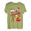 Love Monkey Weihnachtsbeleuchtung, LED, lustige Weihnachtsmannmütze, Weihnachten T-Shirt