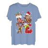 Love Monkey Weihnachtsbeleuchtung, LED, lustige Weihnachtsmannmütze, Weihnachten T-Shirt