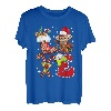 Love Monkey Weihnachtsbeleuchtung, LED, lustige Weihnachtsmannmütze, Weihnachten T-Shirt