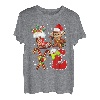 Love Monkey Weihnachtsbeleuchtung, LED, lustige Weihnachtsmannmütze, Weihnachten T-Shirt
